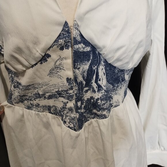 Cider Retro-Inspired China Print Dress - Picture 3 of 7